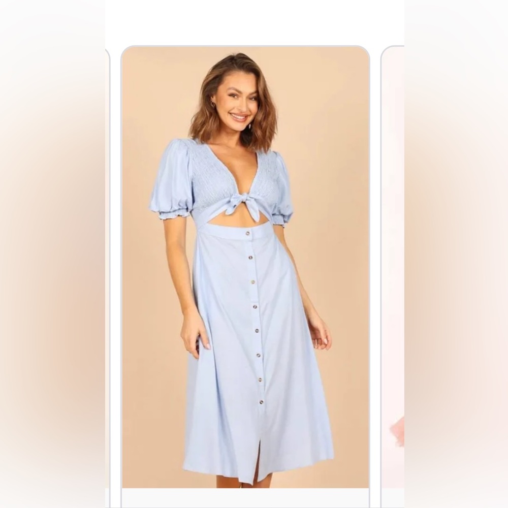 Belle Button up dress NWT